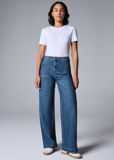 Dark Wash Pocket Front Jeans