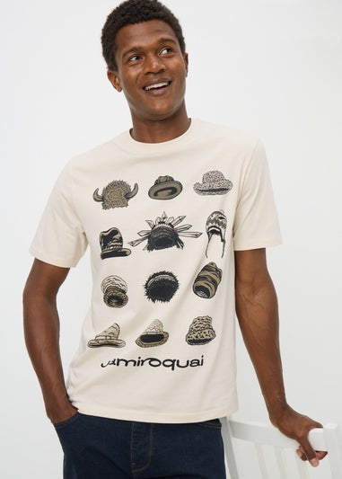 Ecru Jamiriquai Hats T-Shirt