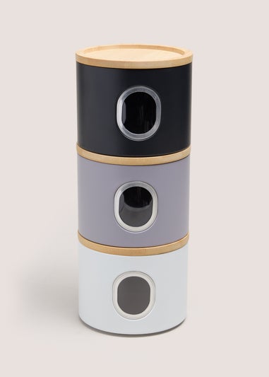 Multicolour Window Stackable Canisters