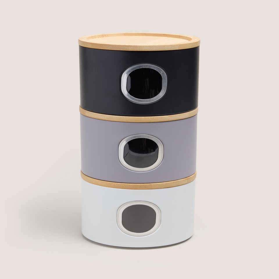 Multicolour Window Stackable Canisters