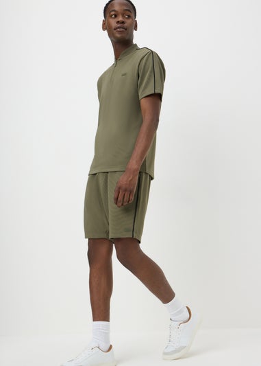 Khaki Grandad Co Ord Shorts