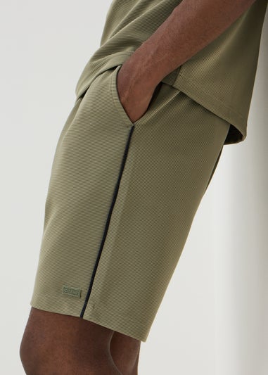 Khaki Grandad Co Ord Shorts