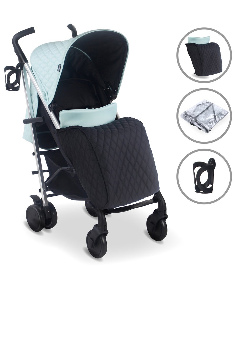My Babiie Aqua Billie Faiers Quilted Lightweight Stroller