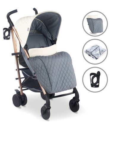 My Babiie Cream Billie Faiers Quilted Lightweight Stroller