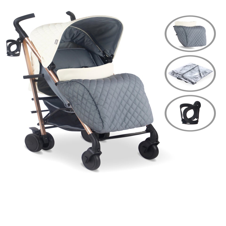My Babiie Cream Billie Faiers Quilted Lightweight Stroller