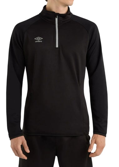 Umbro Black Sportswear Quarter Zip Sweatshirt