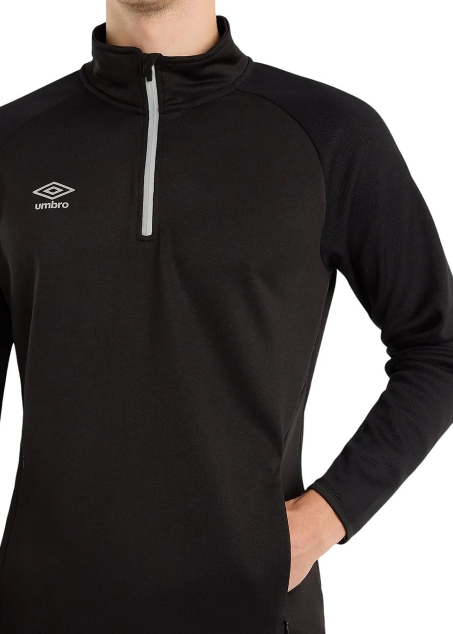 Umbro Black Sportswear Quarter Zip Sweatshirt
