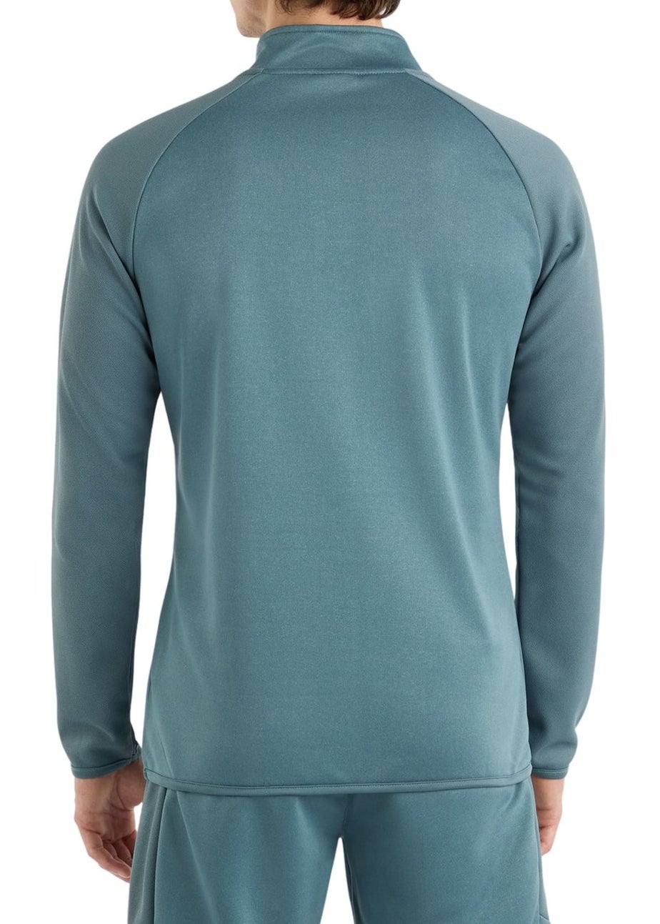 Umbro Sea Blue Sportswear Quarter Zip Sweatshirt