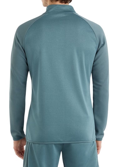 Umbro Sea Blue Sportswear Quarter Zip Sweatshirt