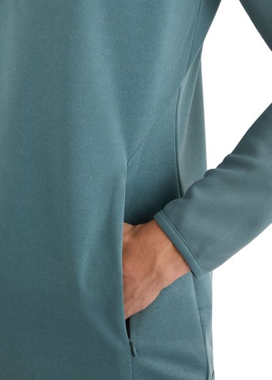 Umbro Sea Blue Sportswear Quarter Zip Sweatshirt