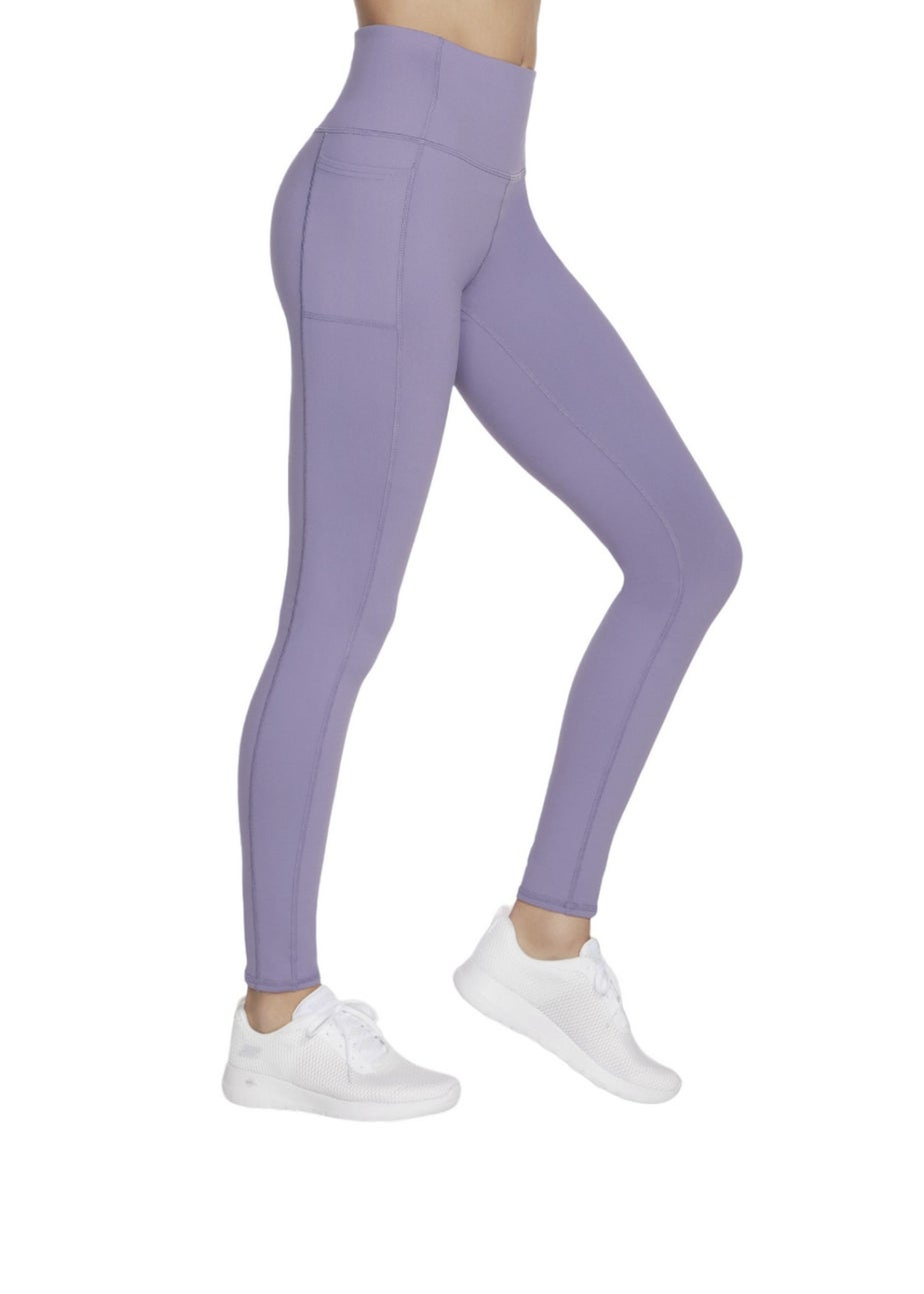 Skechers Purple Gowalk Wear High Waist Leggings