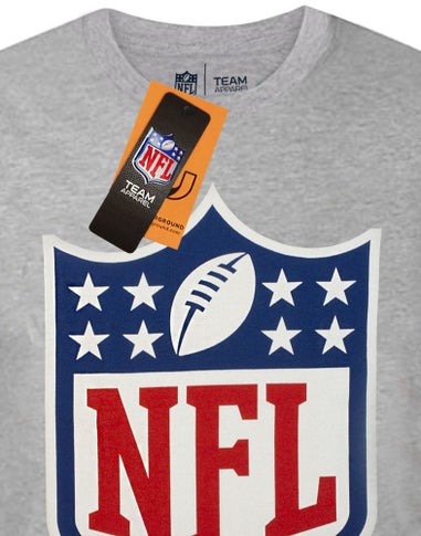 NFL Grey Shield Logo Short Sleeved T-Shirt
