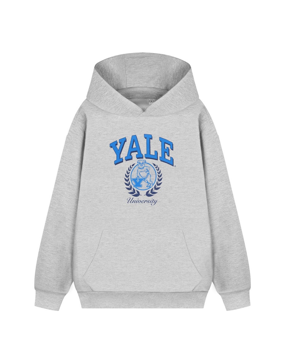 Yale Unisex Grey Dog Hoodie