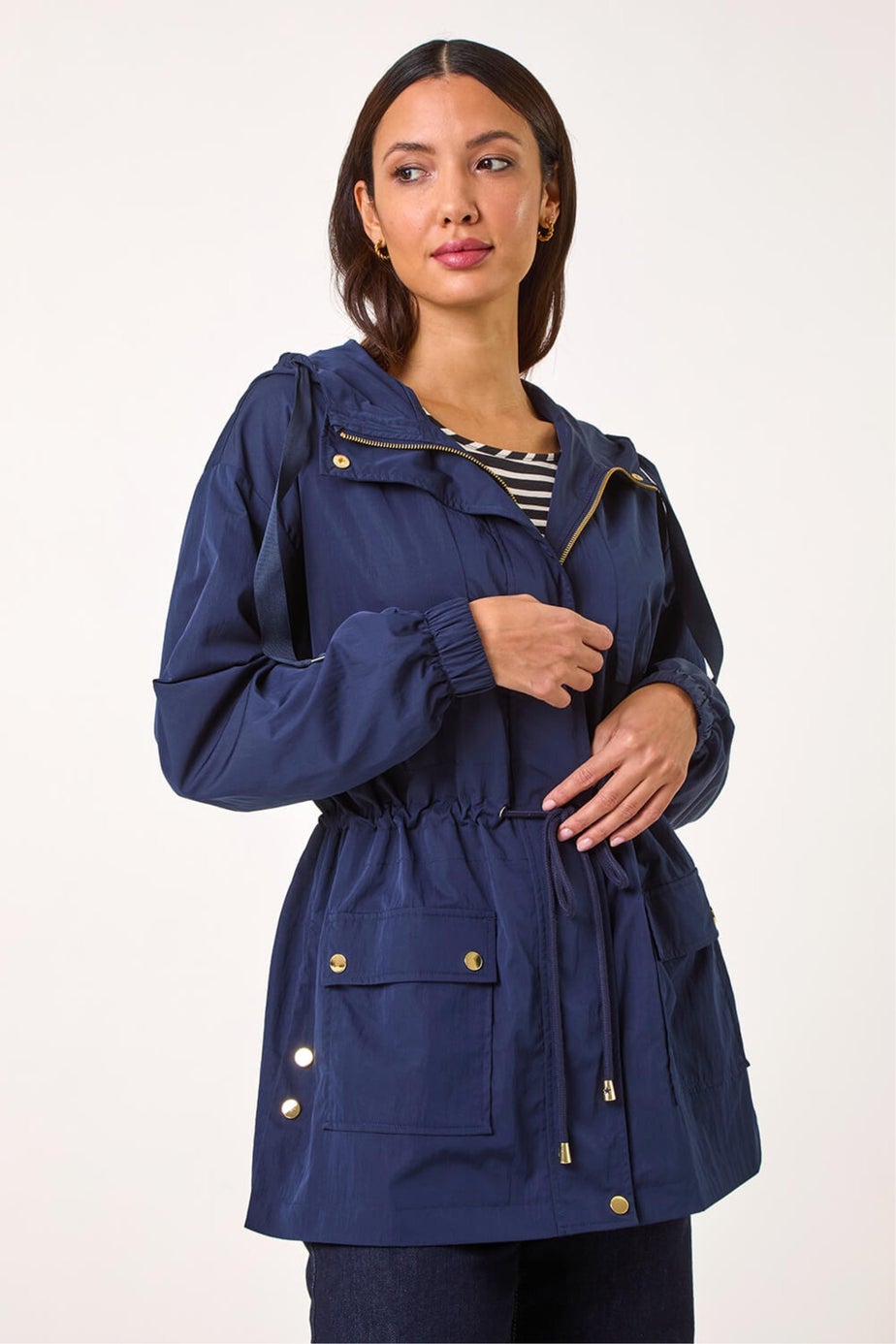Roman Navy Shower Resistant Rain Jacket