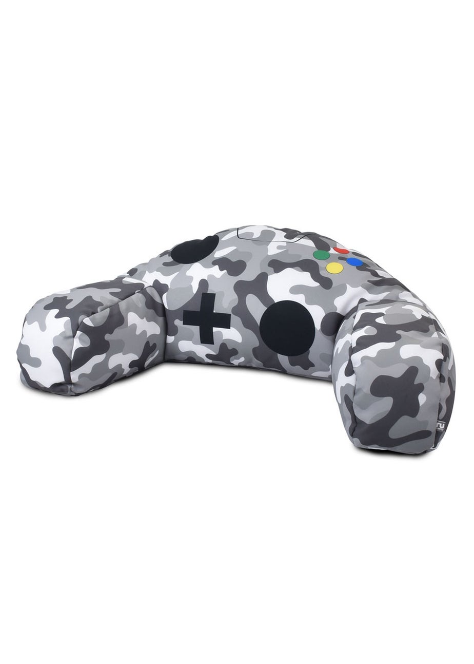 rucomfy Camo Grey Printed Gaming Controller Pillow