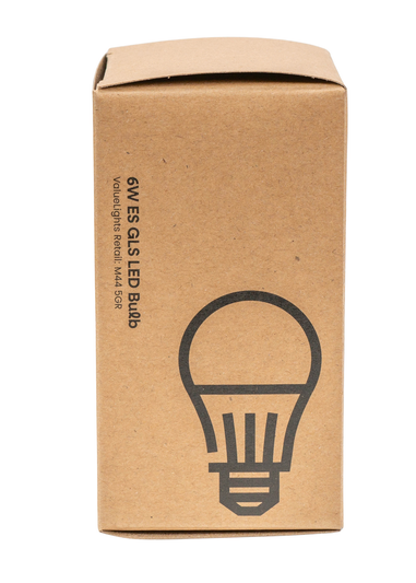 ValueLights 6 Pack E27 GLS LED 6W Warm White 3000K Light Bulbs