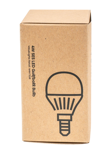 ValueLights 6 Pack E14 Golfball LED 4W Warm White 3000K Light Bulbs (8cm x 4.5cm x 4.5cm)