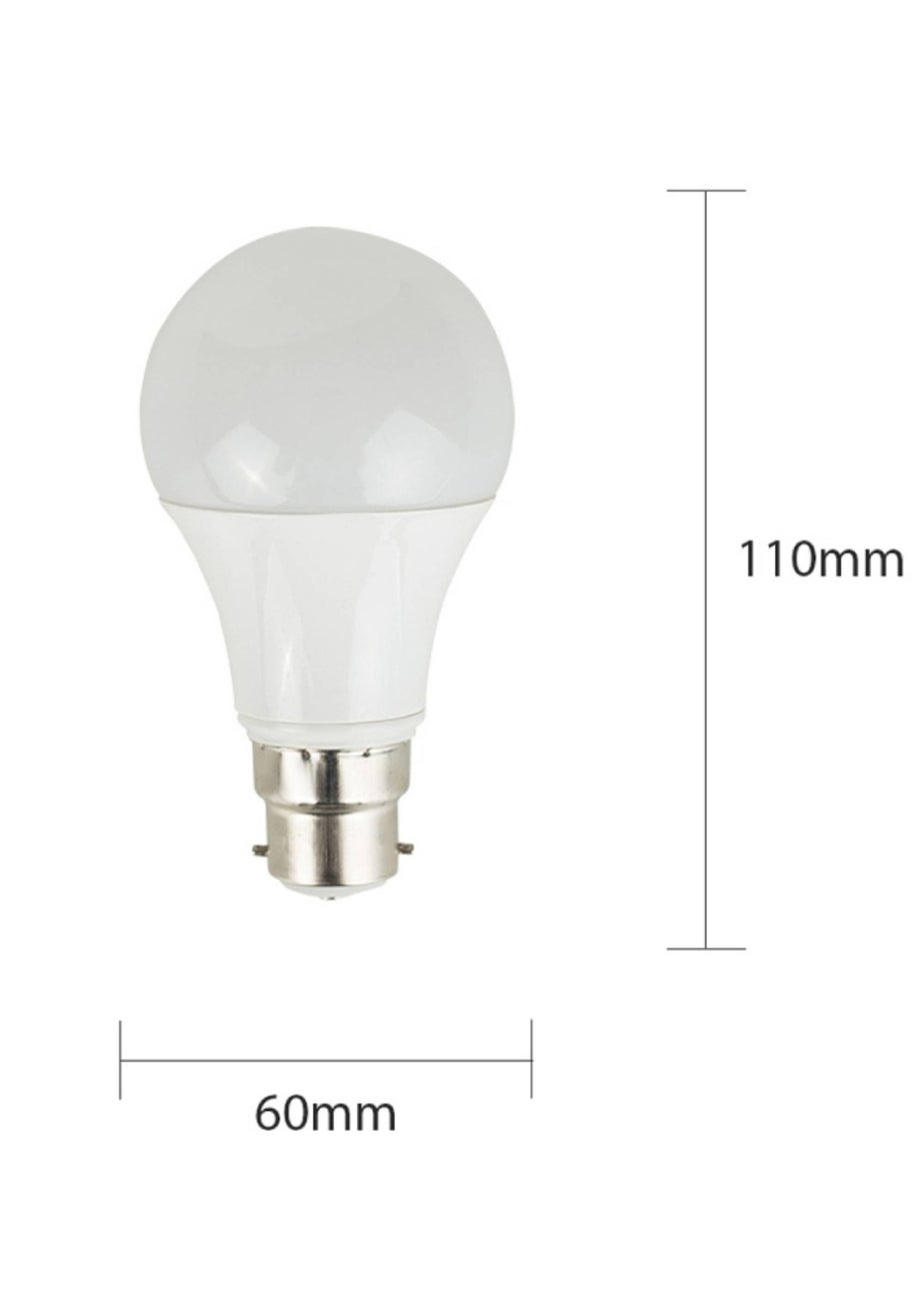 ValueLights 6 Pack B22 GLS LED 6W Cool White 6500K Light Bulbs