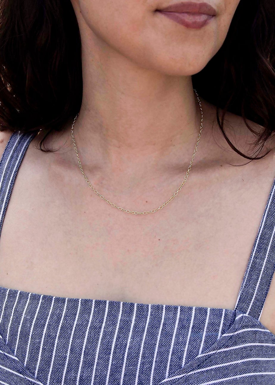 Golden Moments 9ct Yellow Gold 2.4mm 34 Trace Chain