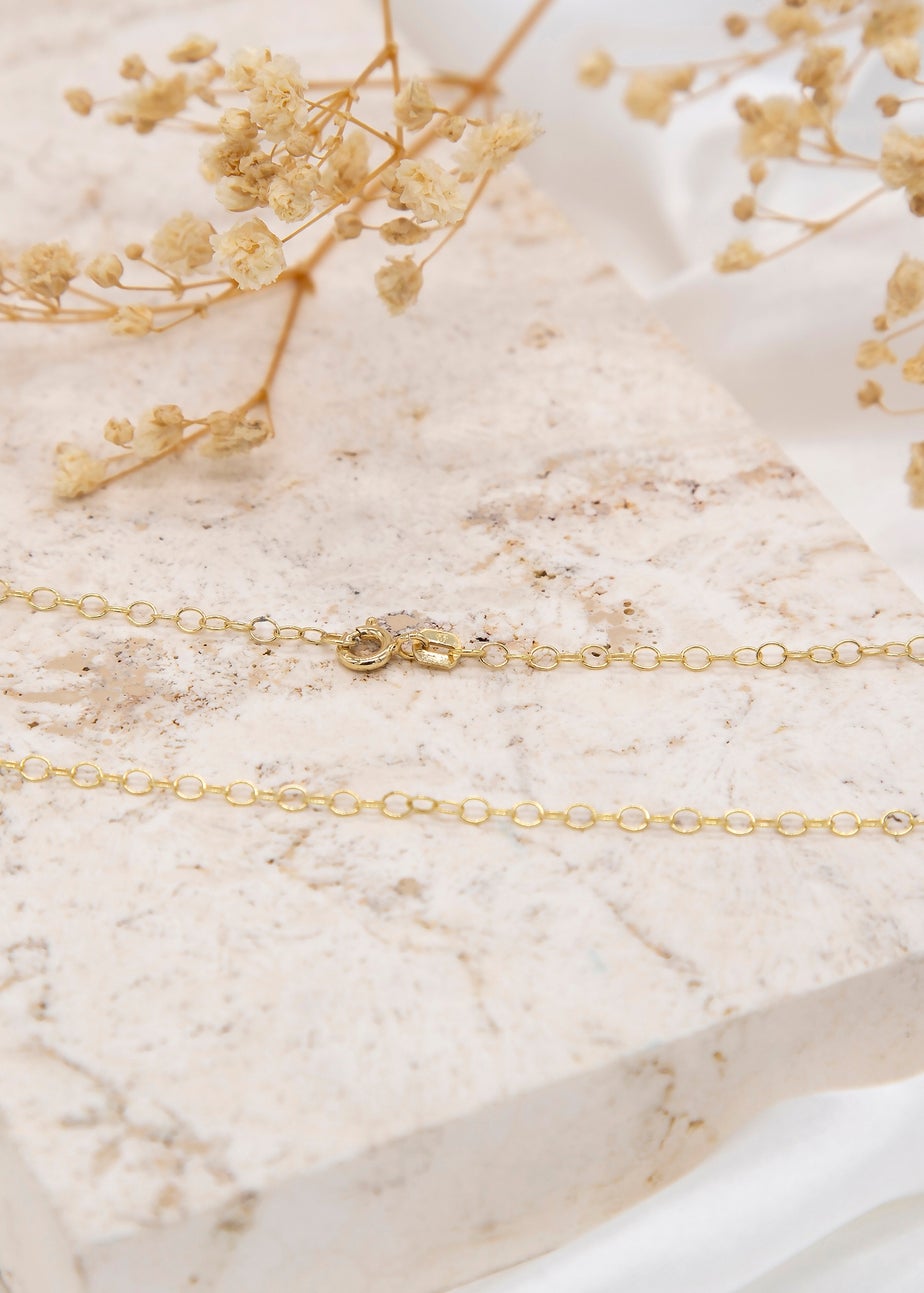 Golden Moments 9ct Yellow Gold 2.4mm 34 Trace Chain