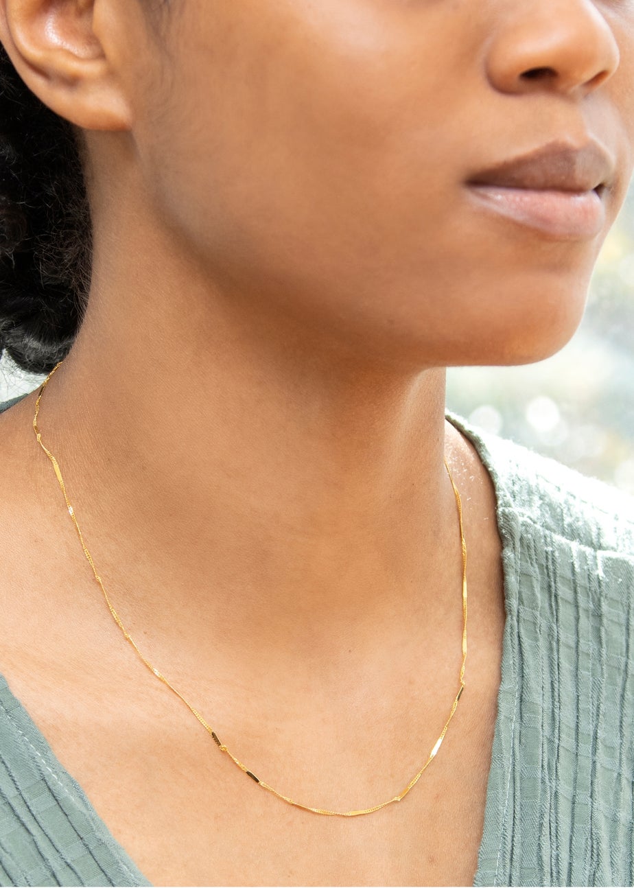 Golden Moments 9ct Yellow Gold 20 Twist Bar Curb Chain