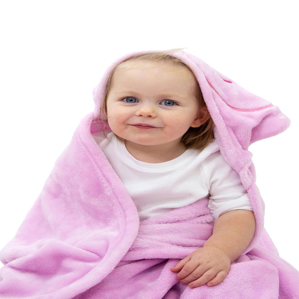 Peppa Pig Pink 3D Hooded Wearable Throw