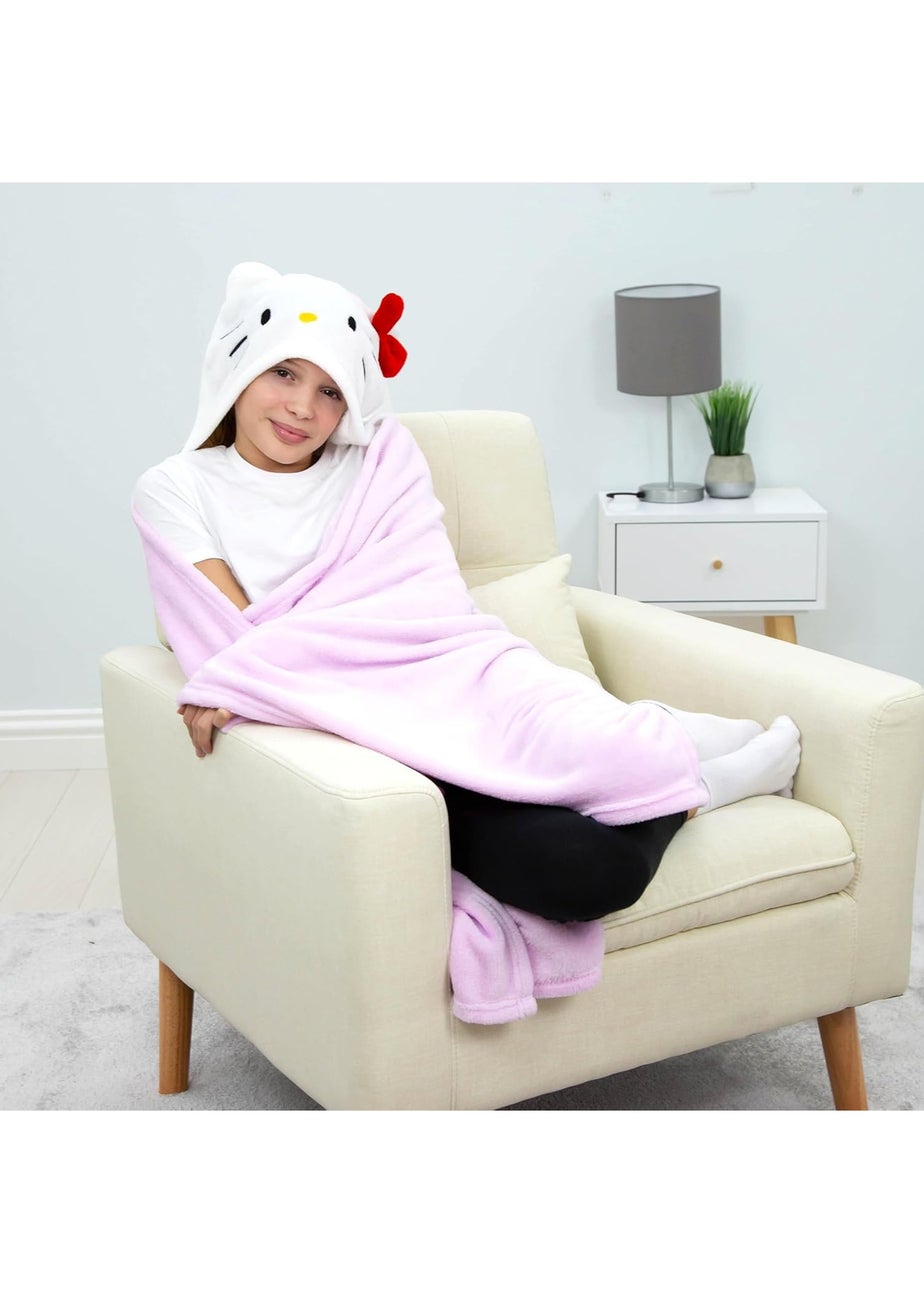 Hello Kitty Pink 3D Hooded Wearable Throw