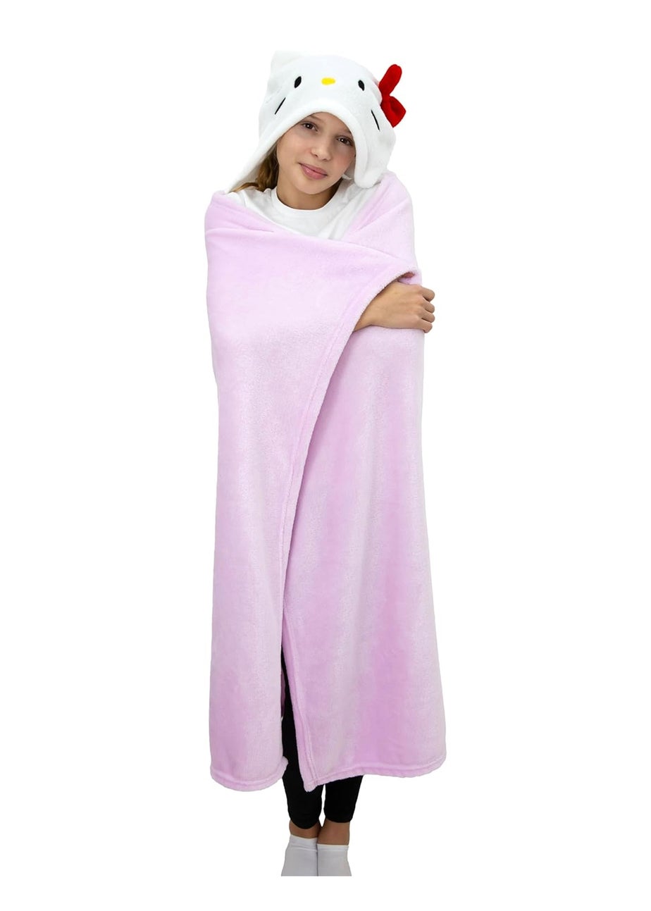 Hello Kitty Pink 3D Hooded Wearable Throw