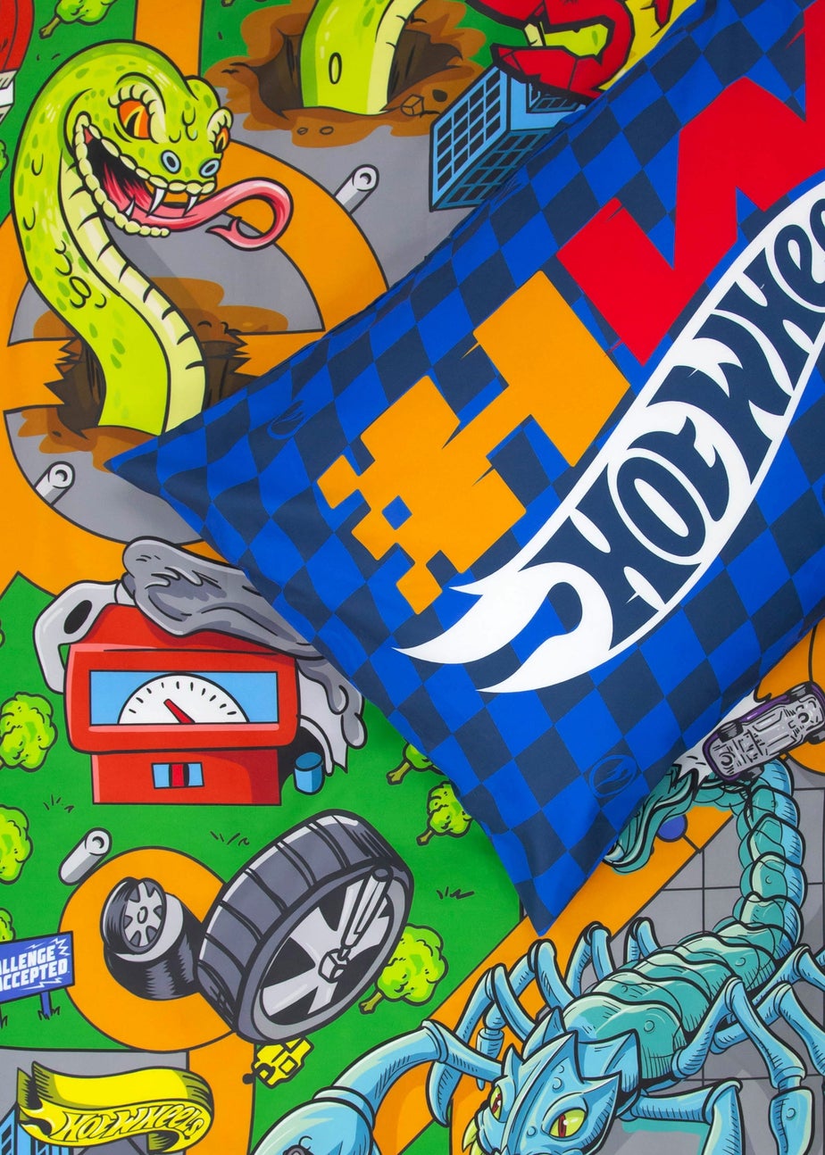 Hotwheels Blue Playful Polycotton Duvet Set