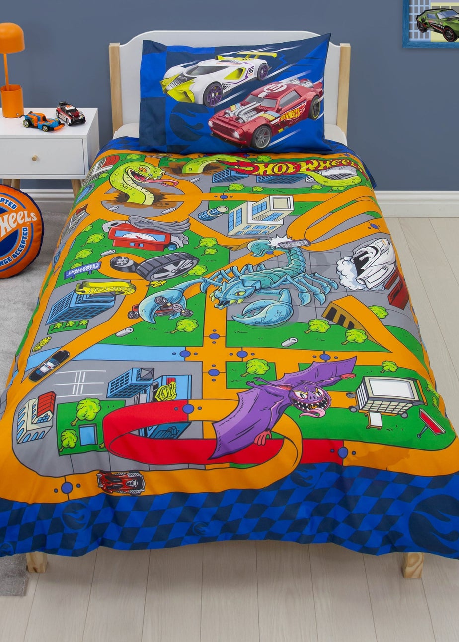 Hotwheels Blue Playful Polycotton Duvet Set