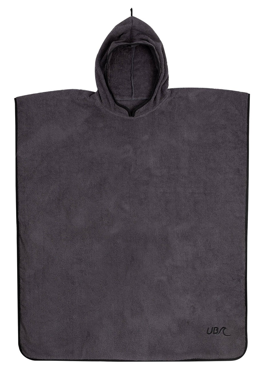 Urban Beach Grey Adult Cotton Poncho