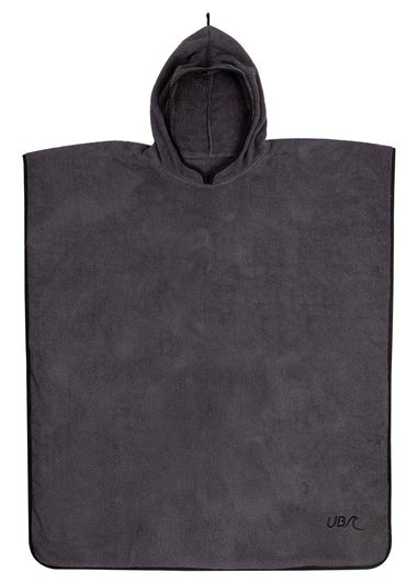 Urban Beach Grey Adult Cotton Poncho