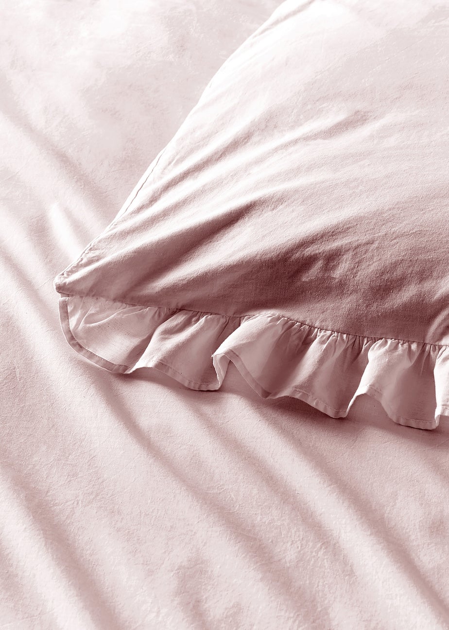 Appletree Loft Cassia Frill Lavender Duvet Cover Set