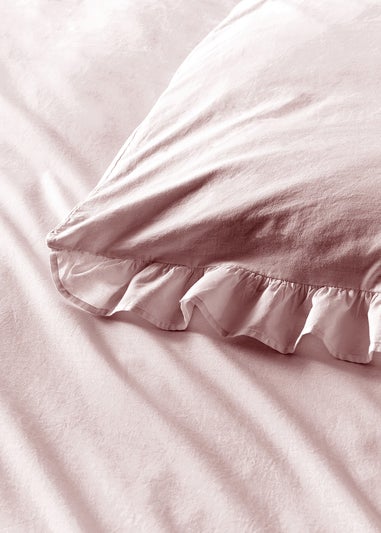 Appletree Loft Cassia Frill Lavender Duvet Cover Set