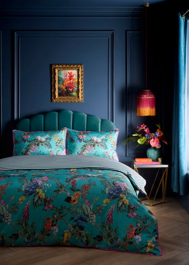 Laurence Llewelyn-Bowen Cotswold Fantasia Blue Duvet Cover Set