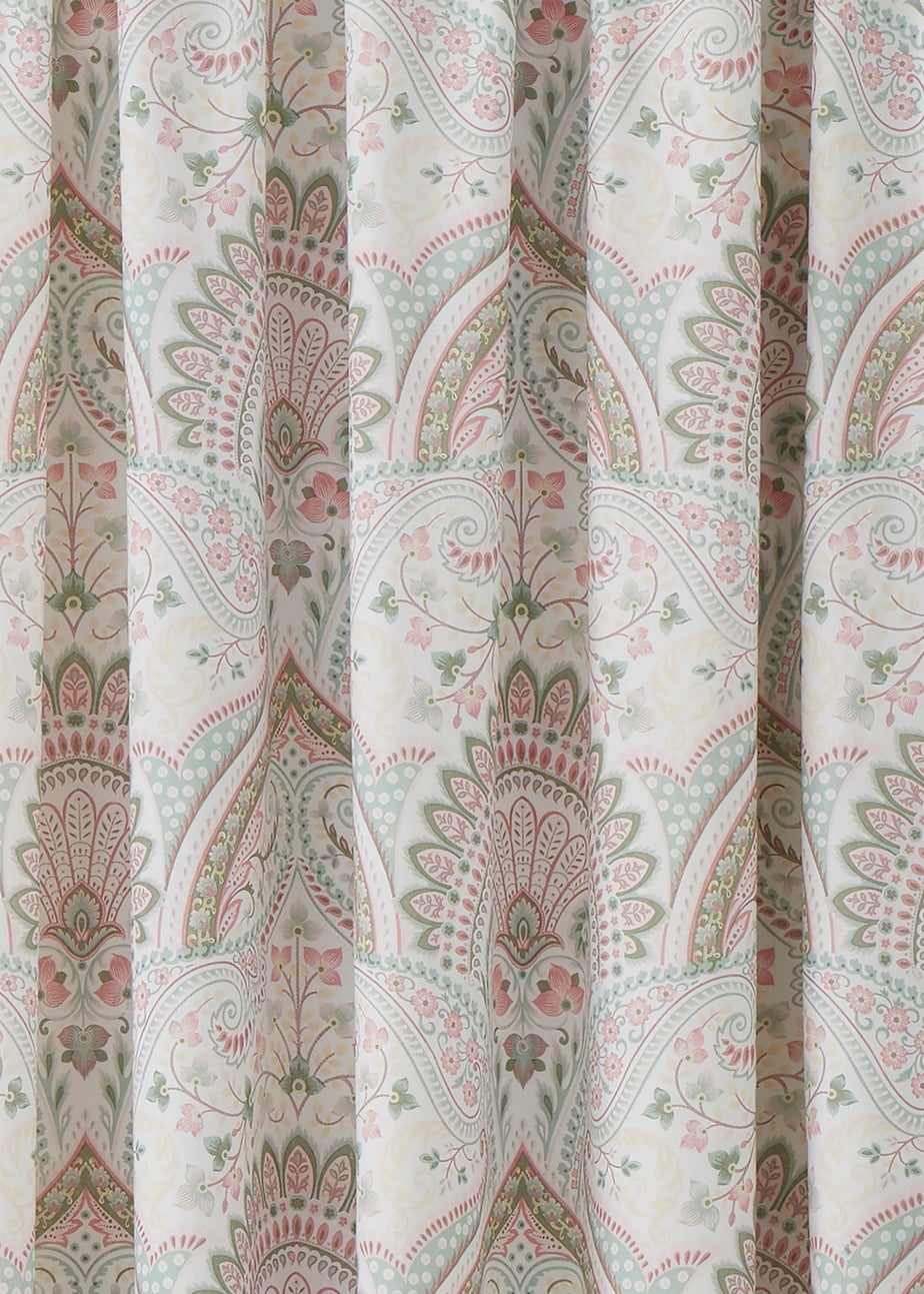 Dreams & Drapes Design Palais Lined Green Pencil Pleat Curtains