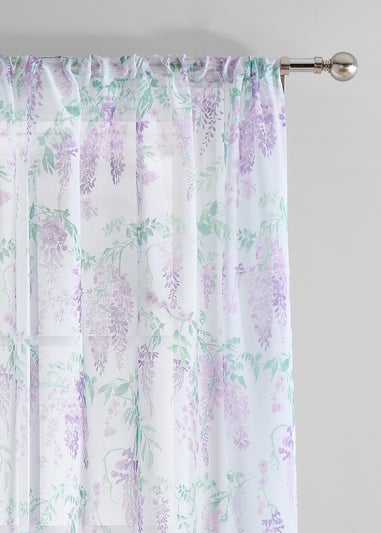 Dreams & Drapes Design Wisteria Lilac Voile Panel