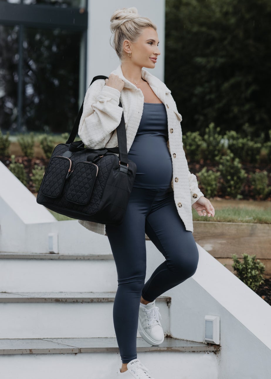 My Babiie Black Quilted Deluxe Changing Bag