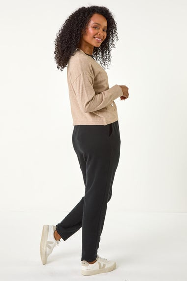 Roman Stone Petite Buttoned Knit Cardigan