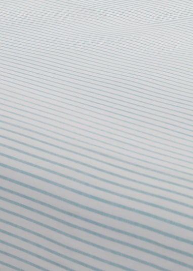 Dreams & Drapes Decorative Finlay Stripe Blue Fitted Bed Sheet Set