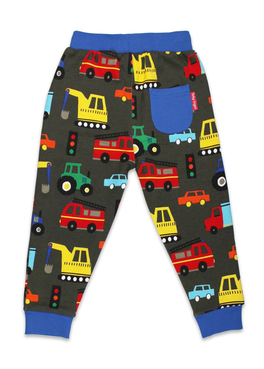 Toby Tiger Organic Multi Colour Transport Print Joggers (6 months - 6 years)