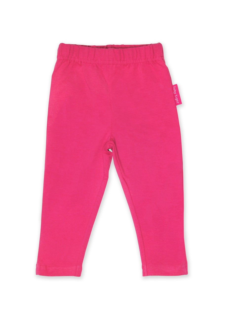 Toby Tiger Organic Pink Basic Leggings (6 months - 8 years)