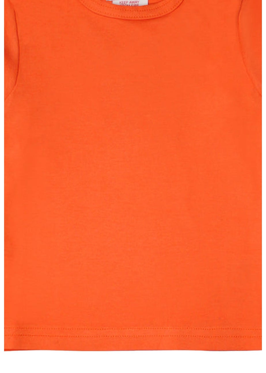 Toby Tiger Organic Orange Basic Long-Sleeved T-Shirt (6 months - 8 years)