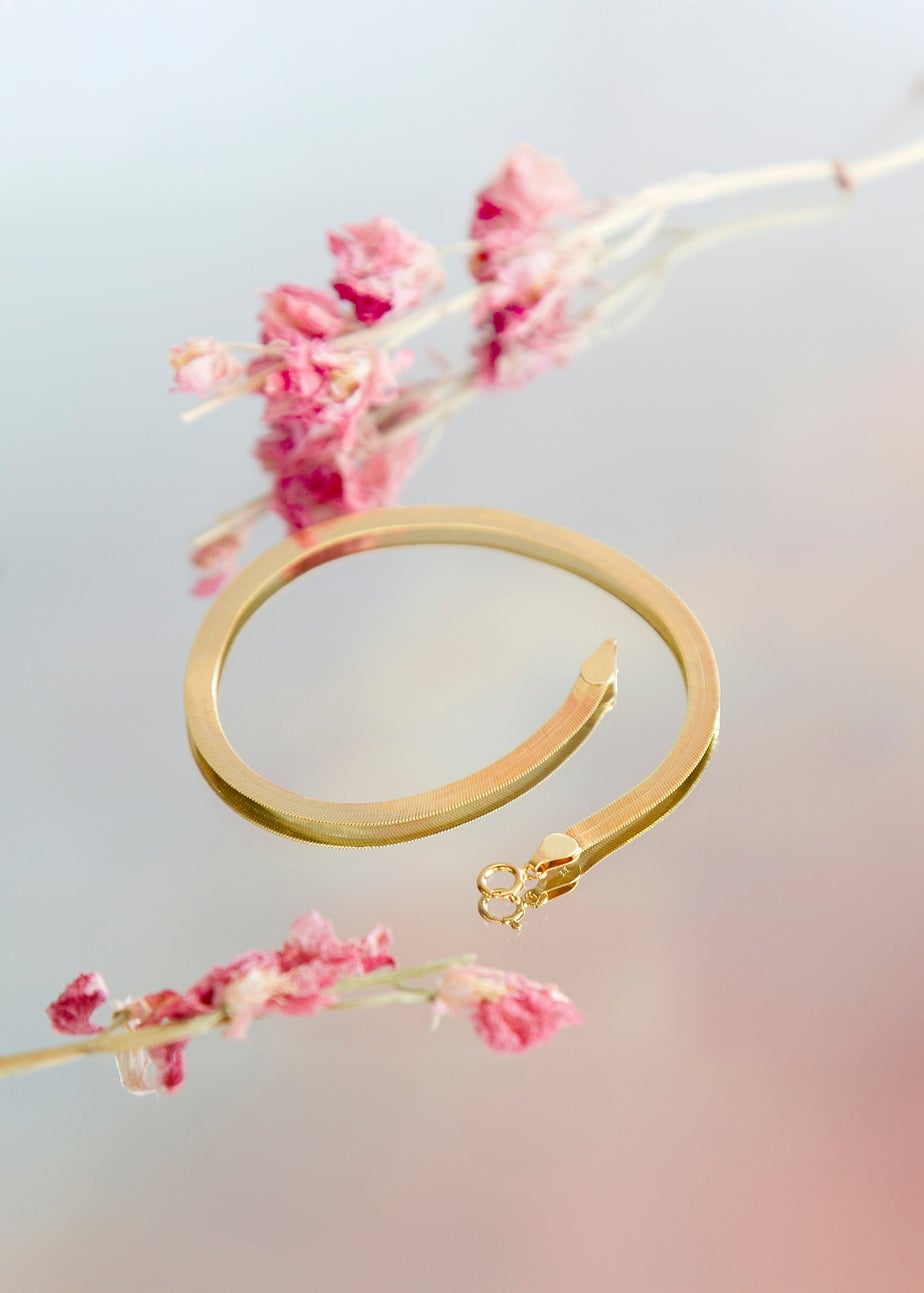 Golden Moments 9ct Yellow Gold 3mm 35 Herringbone Bracelet