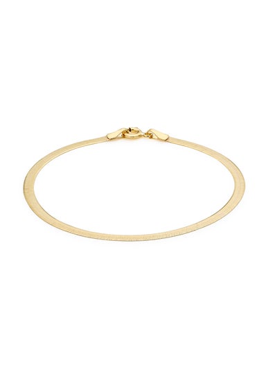 Golden Moments 9ct Yellow Gold 3mm 35 Herringbone Bracelet