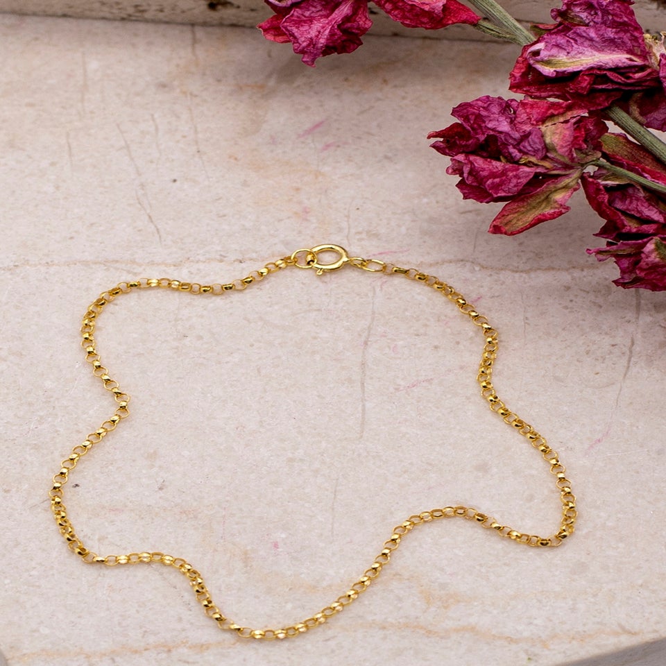 Golden Moments 9ct Yellow Gold Belcher Bracelet