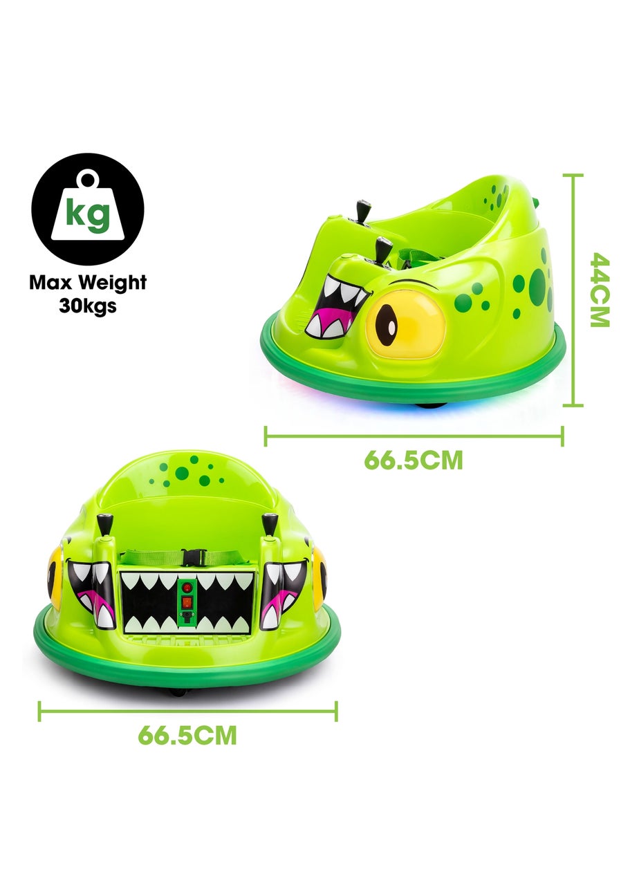 Xootz Dark Green Animal Bumper Dinosaur Car