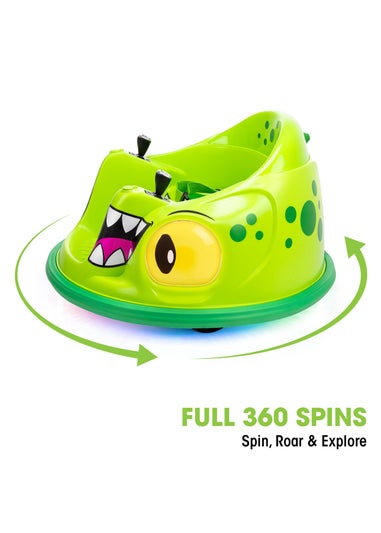 Xootz Dark Green Animal Bumper Dinosaur Car