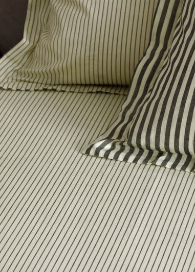 Yard Hebden Melange Stripe Fitted Sheet