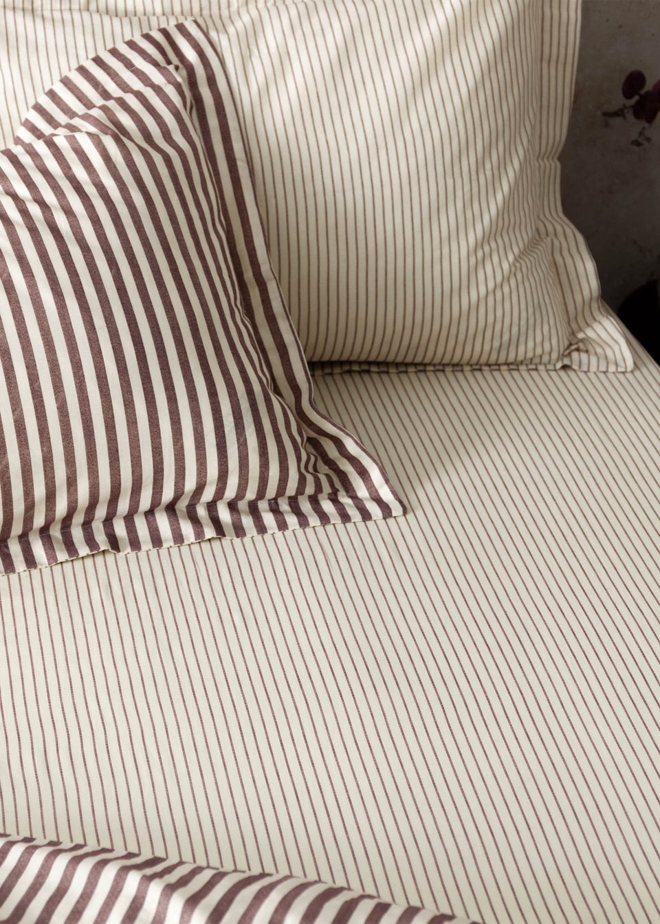 Yard Hebden Melange Stripe Fitted Sheet